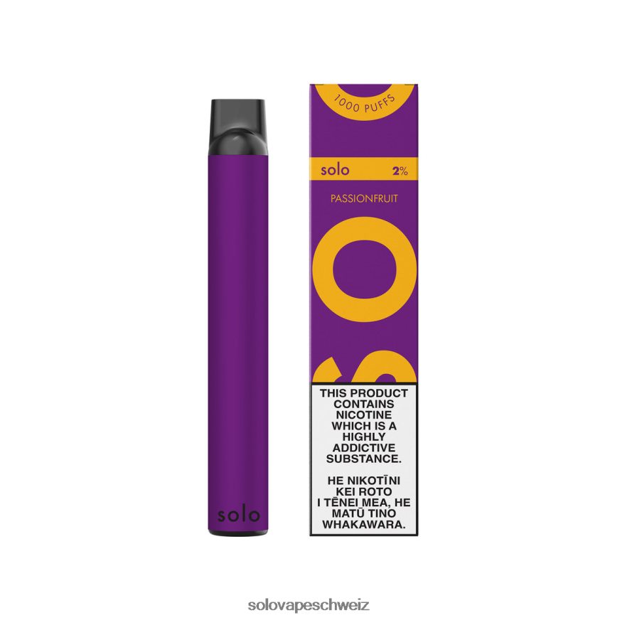 Passionsfrucht Solo Einweg-Vapor VXT6N214 | Solo Vape Puffs